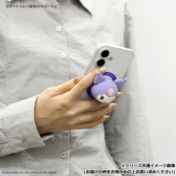 サンリオ MagSafe対応 マルチグリップ スマホグリップ マイメロディ iPhone 落下防止 スタンド機能 背面ミラー付き マグネット式 おしゃれ かわいい キャラクター グッズ サンリオ正規ライセンス品
