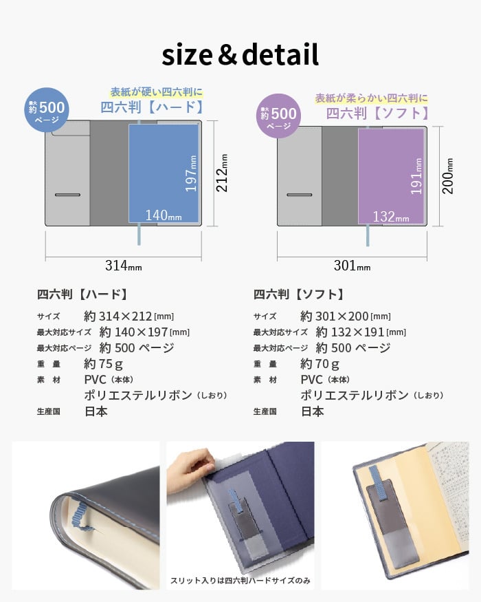 【aso】ブックカバー クリアブックカバー fog（フォグ） 四六判 46判サイズ 透明 おしゃれ かわいい 透ける