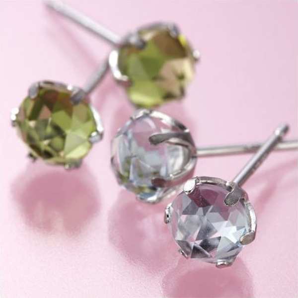ピアス レディース K18WG ブルートパーズ ローズカット 18金 ホワイトゴールド 天然石 誕生石 アクセサリー ジュエリー シンプル おしゃれ ギフト プレゼント