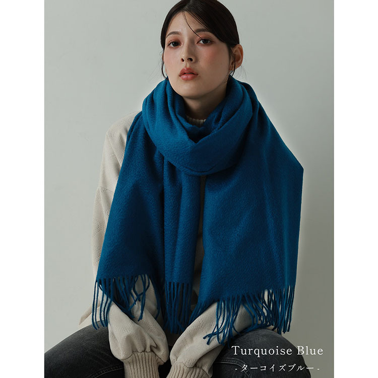 カシミヤ ストール レディース 大判 【200cm×70cm】 【名入れ刺繍可能】カシミヤ100% 無染色 厚手 カシミヤストール 無地 単色 冬 マフラー レディースストール 誕生日 ブランド 20代 30代 40代 50代 60代 ギフト プレゼント 18色 7F (6772r)