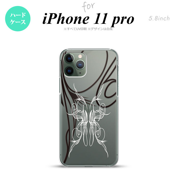 iPhone11Pro iPhone11 Pro スマホケース ハードケース ピンスト 線 白 メンズ レディース nk-i11p-1237