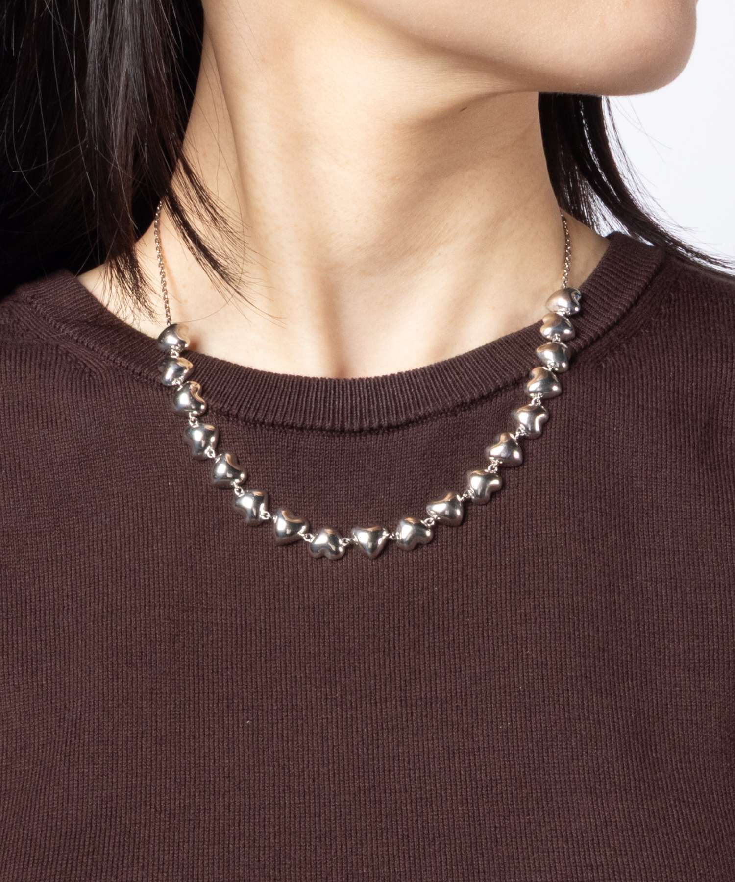 アミ パリス AMI PARIS METAL HEART CHOKER メタル ハート チョーカー UJW982.362 ネックレス レディース アクセサリー シルバー