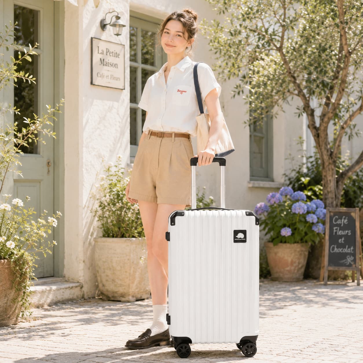SCANDINAVIAN FOREST キャリーケース 63L Mサイズ 大容量 スーツケース 4-6泊 宿泊 旅行 出張 シンプル レディース ギフト プレゼント ピンク sfrs2401-m