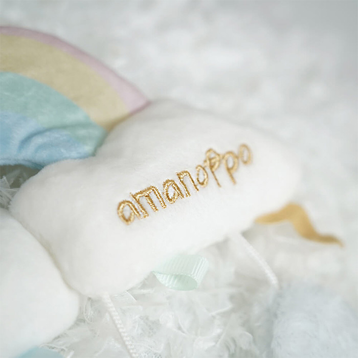 amanoppo あまのっぽ ベビーカーメリー ～アヒルさんとお出かけ～ | ベッドメリー ベビーカートイ クリップ付き 音が鳴る  どうぶつ 動物 あひる ベビーカー バッグ 持ち運び