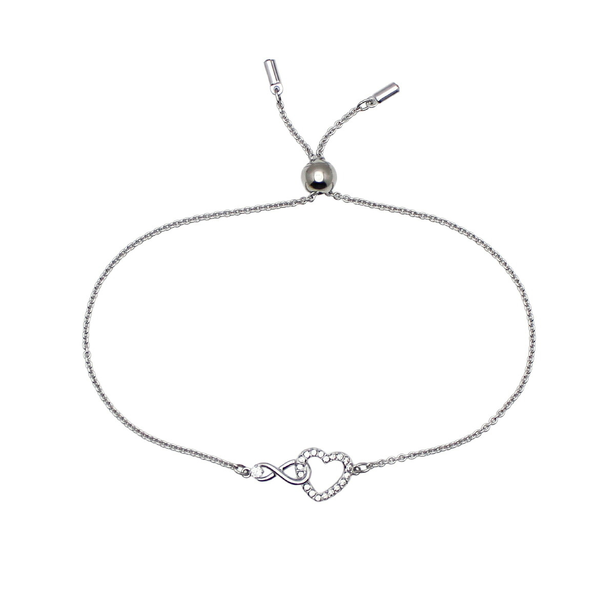 スワロフスキー SWAROVSKI Hyperbola ブレスレット 5524421  ホワイト レディース  インフィニティー ハート ジルコニア アクセサリー ジュエリー プレゼント【海外正規品】送料無料