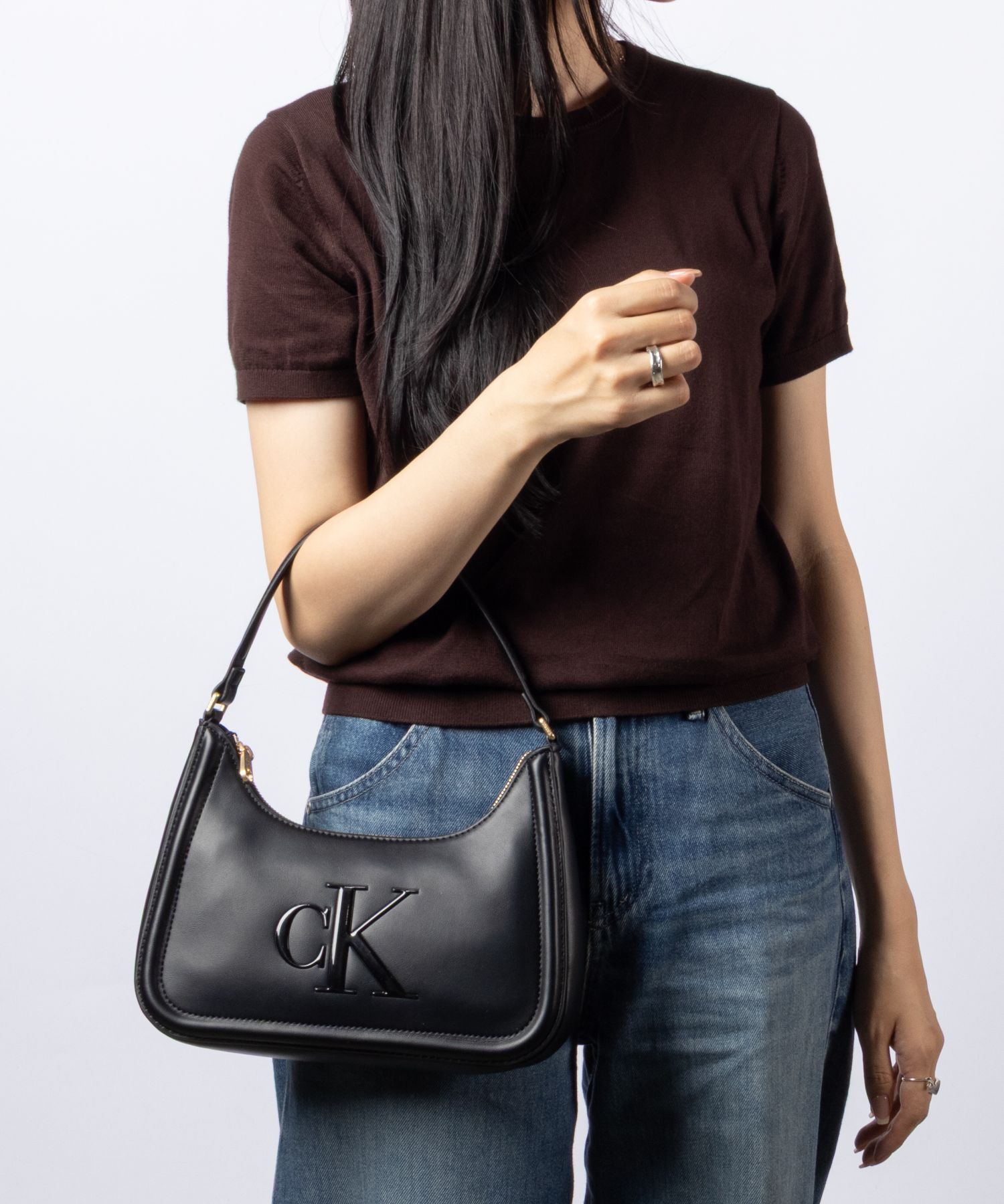 カルバンクライン Calvin Klein RAISED CK SMALL SHOULDER BAG レイズド CK ショルダーバッグ LV04F3230G ショルダーバッグ ハンドバッグ レディース