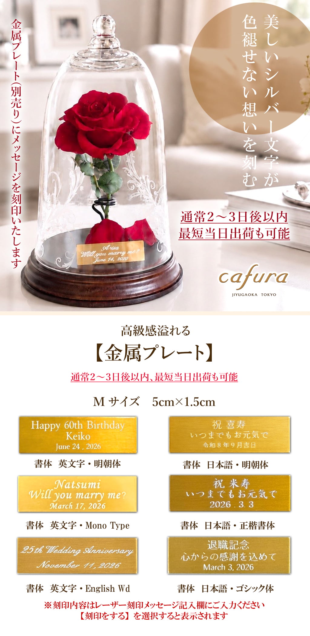 美女と野獣 ガラスドーム プリザーブドフラワー 一輪のバラ 名入れプレート 結婚記念日 プロポーズ 誕生日 ギフト 妻 彼女 恋人 友達 記念品 赤バラ ピンクのバラ 黄色いバラ 白バラ 青いバラ 銀婚式 還暦 喜寿 米寿 古希 ブリザードフラワー