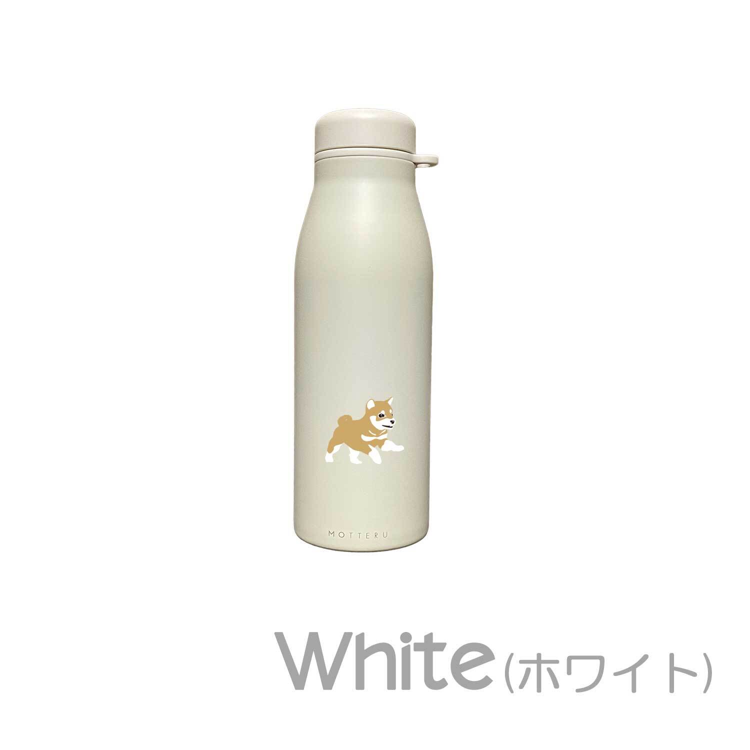 豆柴 ショルダー ステンレスボトル 500ml 保温 保冷 ステンレス 真空 断熱 二重構造 水筒 マイボトル カラビナ ベルト ストラップ オリジナル 柴犬 日本犬 犬 ペット