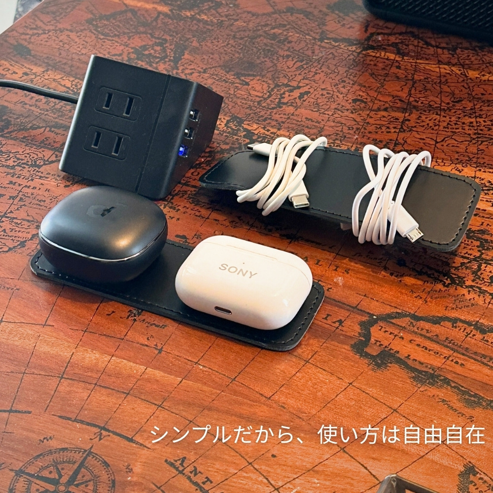日本製 本革 姫路レザー ウォッチコースター 2枚セット ブラック 腕時計マット ウォッチマット アクセサリートレイ デスクマット キズ 傷防止 レザーマット デスク周り おしゃれ 革小物 ギフト プレゼント ランキング お祝い