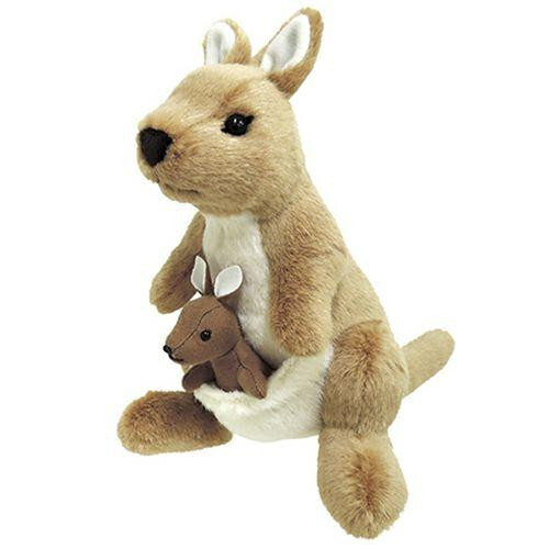 ぬいぐるみ カンガルー 親子 吉徳 りくのなかまたち リアル かわいい 動物 人形 キッズ 子供 プレゼント ギフト 誕生日 クリスマス 出産祝い 贈り物 インテリア 雑貨 180450