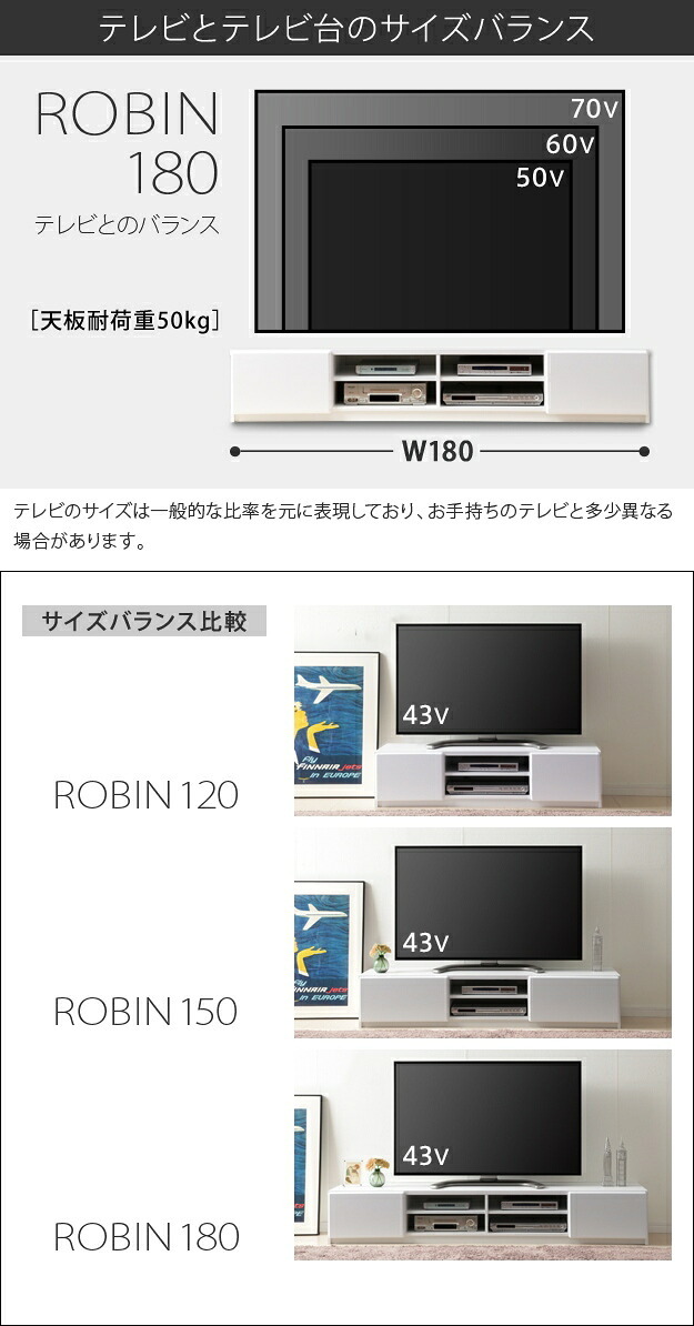テレビ台 テレビボード ローボード 背面収納TVボード〔ロビン〕 幅180cm リビングボード 北欧 モダン 鏡面 キャスター付き テレビラック リビング収納 TV台 AVボード 収納 パソコン台 木目調 おしゃれ 新生活