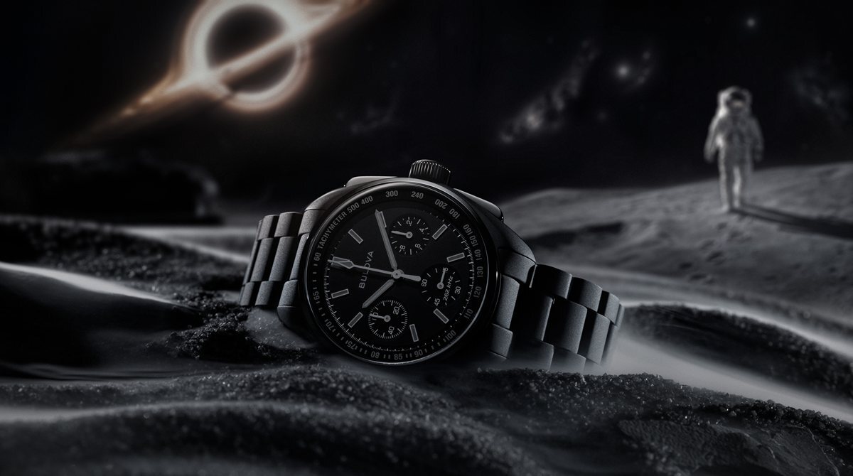 ブローバ BULOVA 限定モデル 腕時計 メンズ アーカイブシリーズ Archive Series ルナ パイロット クロノグラフ ブラックホール Lunar Pilot 98A335【2026 新作】