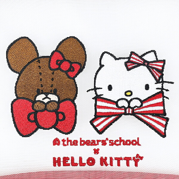 サンリオ ハローキティ ×くまのがっこう フラットメッシュポーチ Sanrio