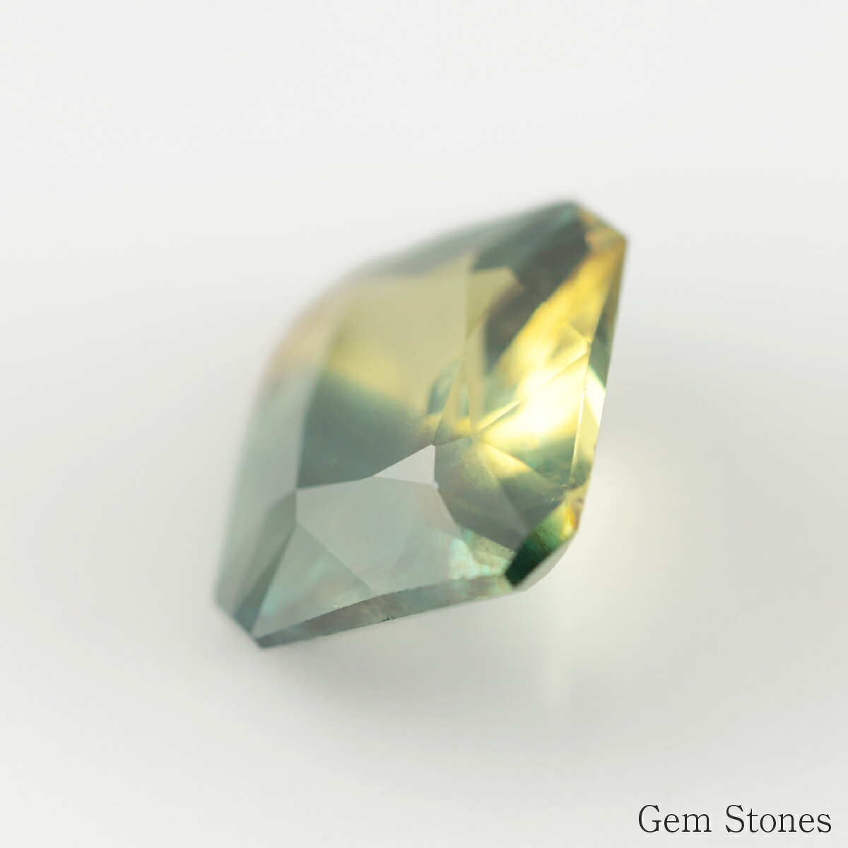 非加熱 バイカラーサファイア 1.33ct ルース 宝石 裸石 サファイア グリーン イエロー ジュエリー オリジナル 制作 コレクション 誕生石 9月 記念 お守り クリスマス 誕生日 プレゼント