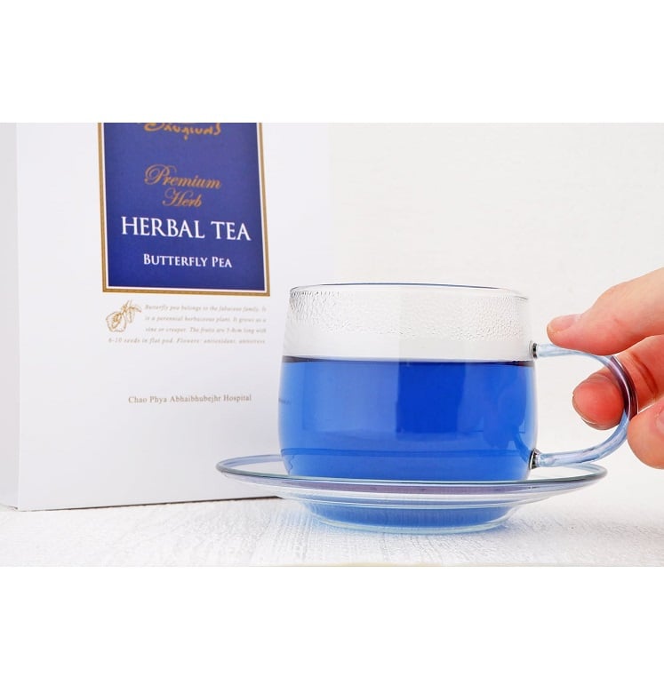 バタフライピー＆香りマグカップセット ハーブティー ノンカフェイン 紅茶