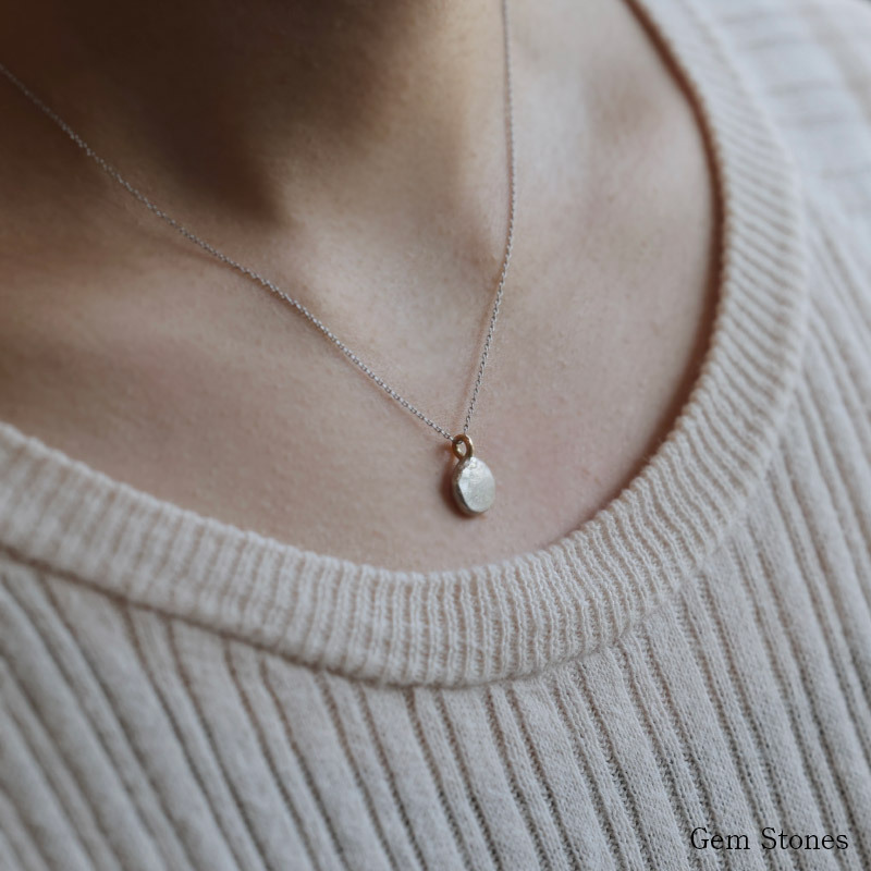 le lien rond ゴールド シルバー ネックレス シンプル 可愛い 丸い プチ つけっぱなし お洒落 レディース 18金 K18 地金 ペンダント ジュエリー アクセサリー プレゼント ギフト 記念日