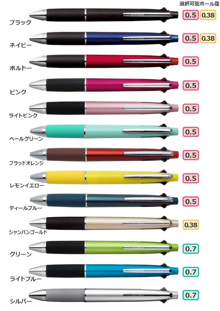 三菱鉛筆/ジェットストリーム 4＆1/0.5mm/0.7mm/0.38mm【名入れ代込＆ラッピング・送料無料】ギフトBOX付き/多機能ボールペン/[MSXE5-1000-05]/
