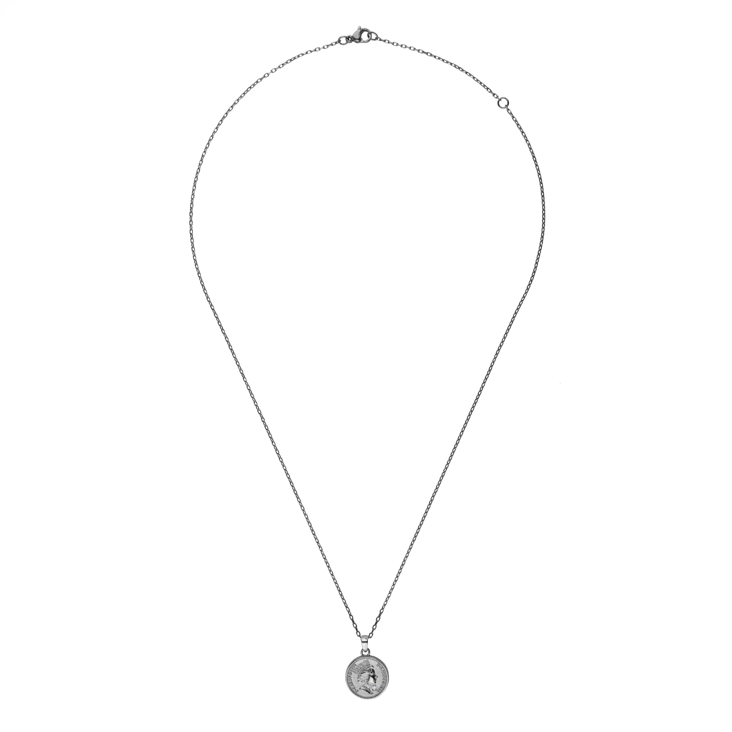 コインネックレス (エリザベス女王／英国王室紋章) Coin Necklace PUPE128 Dress Up ドレスアップ