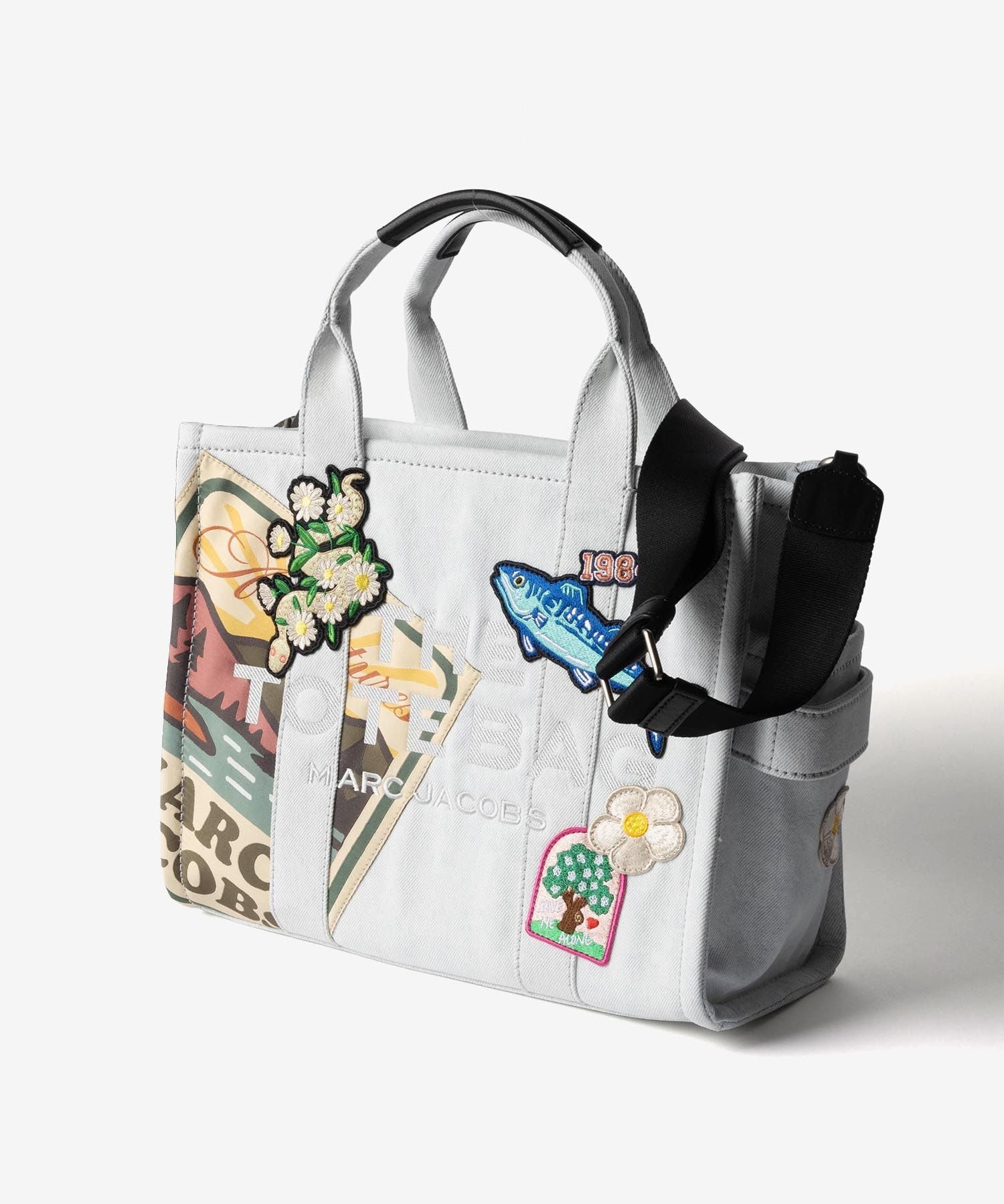 マークジェイコブス MARC JACOBS THE CAMP PATCHWORK DENIM MEDIUM TOTE BAG ザ キャンプ パッチワーク デニム ミディアム トート バッグ 2P6HTT008H02 ショルダーバッグ レディース バッグ