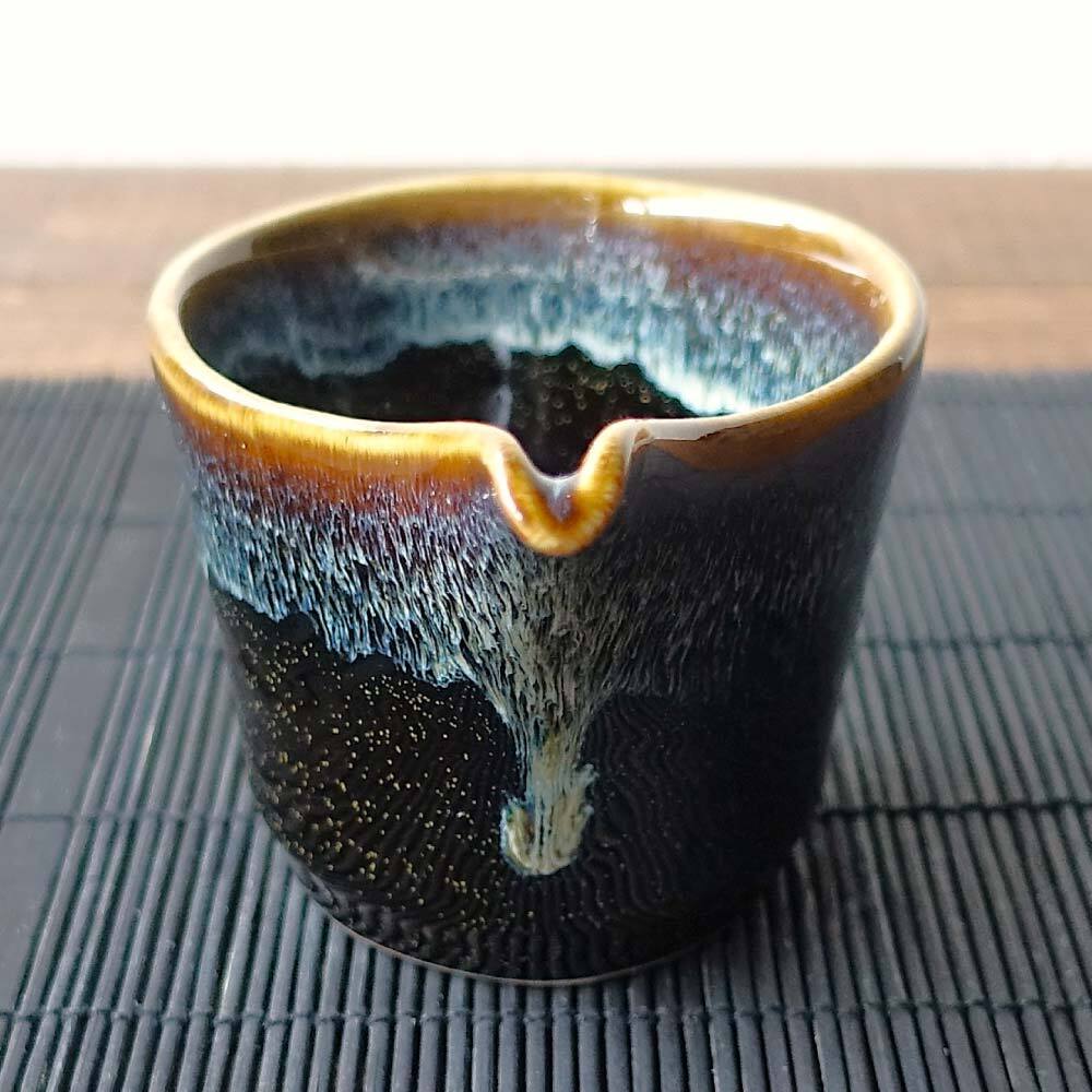 星空 窯変 酒器セット 美濃焼 おしゃれ 大人かっこいい 冷酒器 徳利 おちょこ セット 盃 とっくり 流し釉 和モダン 片口 日本酒 日本製 ぐい呑み お猪口 陶器 ドレッシングボウル 小鉢 お酒 おすすめ 人気