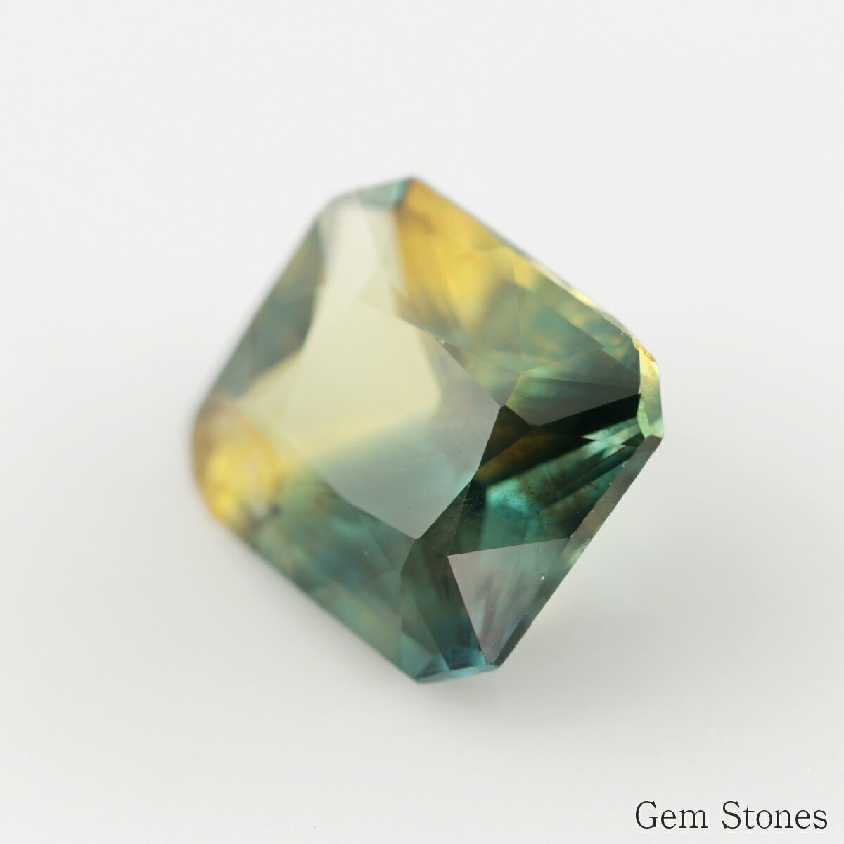 非加熱 バイカラーサファイア 1.33ct ルース 宝石 裸石 サファイア グリーン イエロー ジュエリー オリジナル 制作 コレクション 誕生石 9月 記念 お守り クリスマス 誕生日 プレゼント