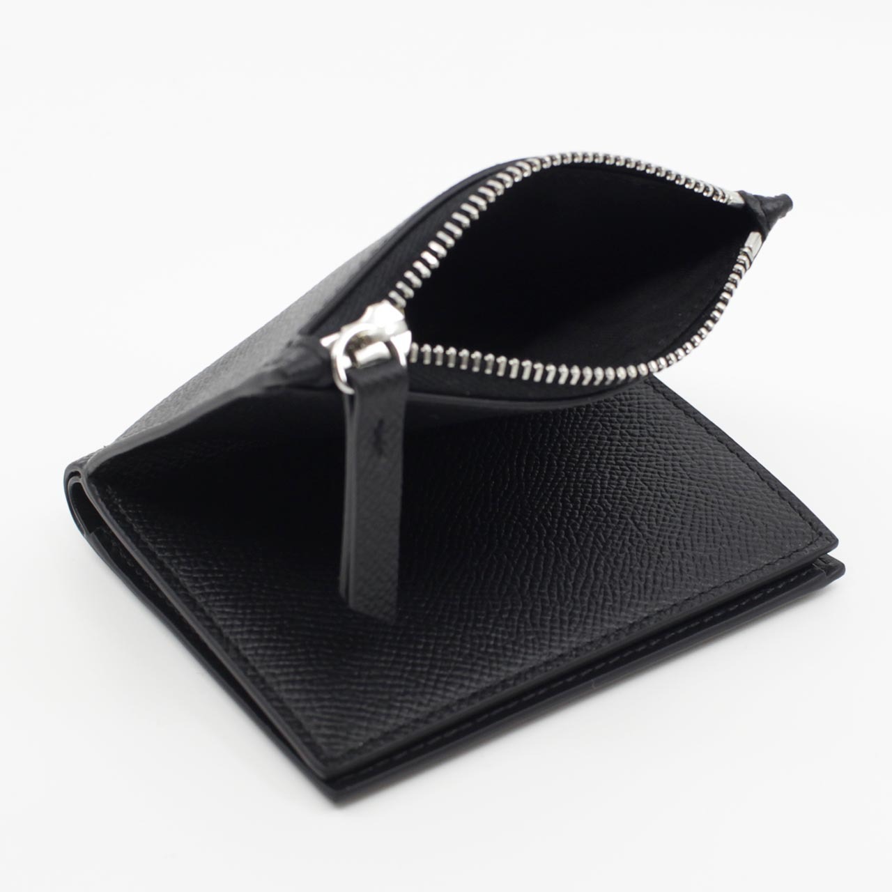 メゾン マルジェラ　Maison Margiela　二つ折り財布　SA1UI0020 P4745 T8103　ブラック　グレインレザー　コンパクト財布　ミニウォレット