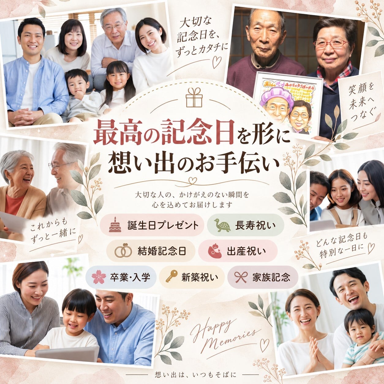 米寿祝い 88歳 プレゼント 手描き 手書き 似顔絵 名入れ 送料無料｜父 母 祖父 祖母 両親 誕生日 記念品 オーダーメイド 世界に一つ サプライズ 長寿祝い 八十八歳 ギフト