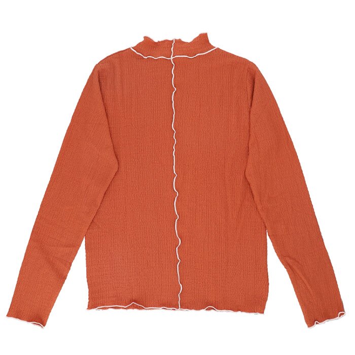 mitis Tシャツ ミティス 通販 配色メローロンT カットソー プルオーバー レディース プチハイネックTシャツ 夏 春夏 春秋 長袖 シンプル カジュアル メロートップス おしゃれ 女性 大人 オシャレ かわいい トップス レディースファッション