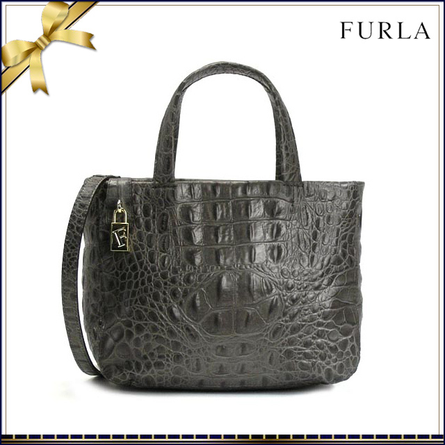 FURLA フルラ 斜めがけショルダーバッグ 2way BO60 URBAN グレー 