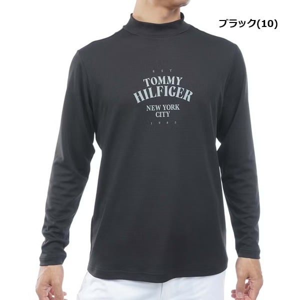 トミーヒルフィガー ゴルフ メンズ ワッフル 長袖モックシャツ TOMMY HILFIGER THMA655 2026年秋冬モデル お誕生日祝い お祝い 記念品 お父さん 父の日 彼氏 男性 30代 40代 50代 60代  還暦祝い 敬老の日 人気プレゼント プレゼント