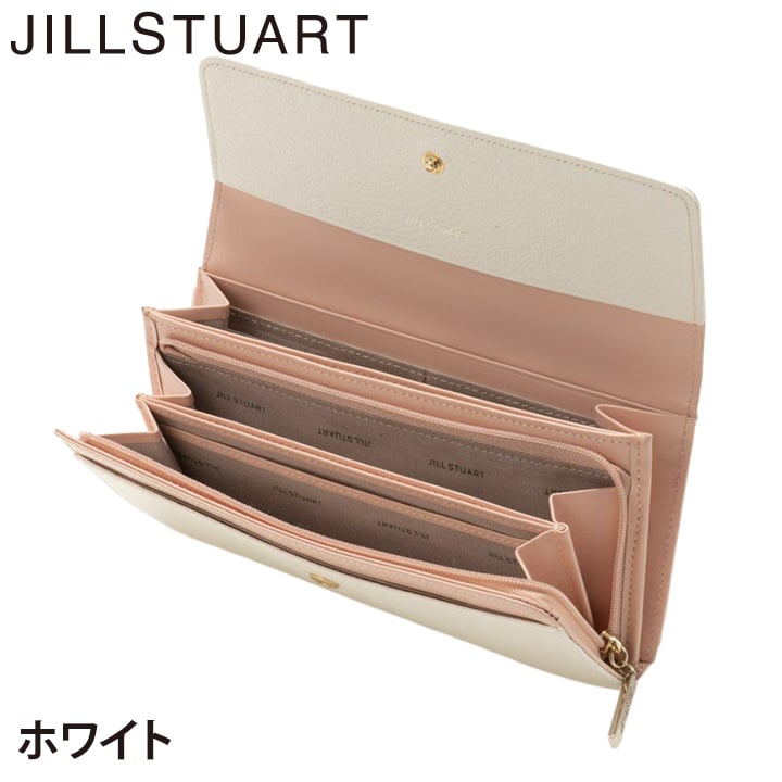 ジル スチュアート 財布 長財布 レディース 牛革 ミスティ かぶせ リボン 薄型 ギフト JILL STUART