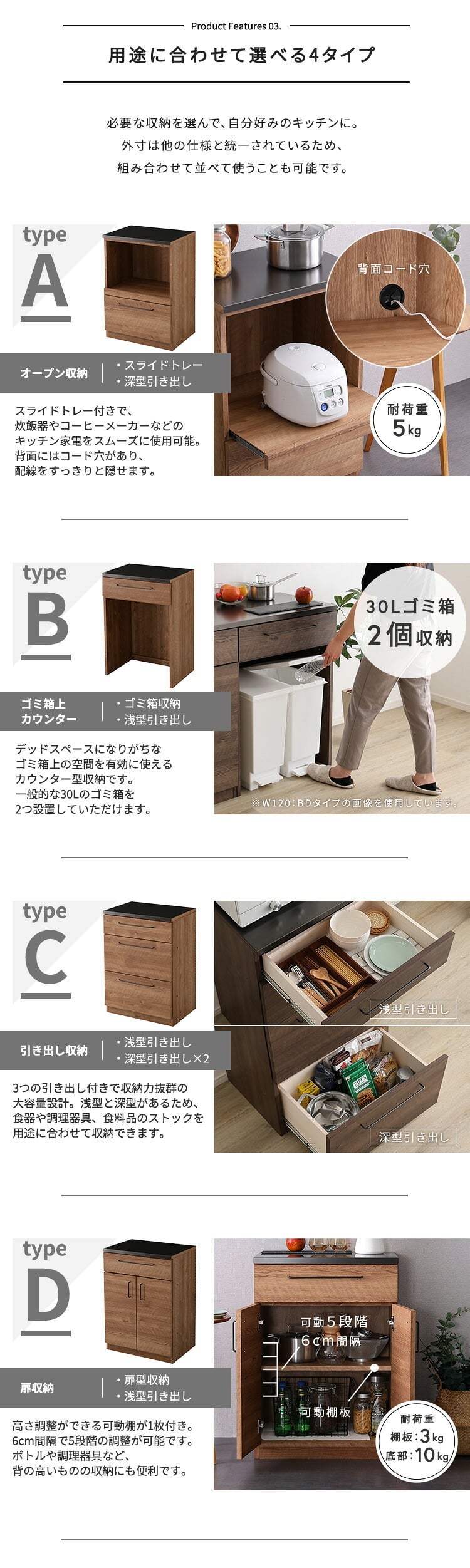 キッチンカウンター ゴミ箱収納 日本製 特殊鋼板を使った 【Lugo-ルゴ-】ゴミ箱上カウンター 60cm：