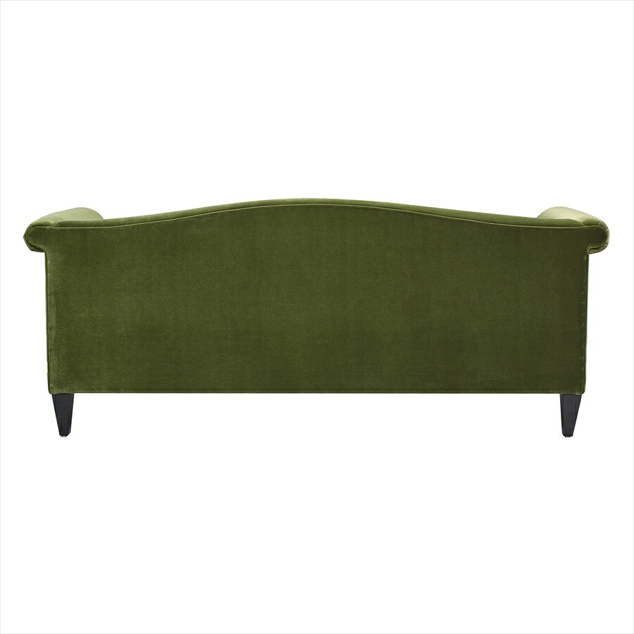 ジェニファーテイラー ソファ 3人掛け ソファー Elaine V036 Velour Olive Green Jennifer Taylor アメリカ家具 ファブリック 布張り おしゃれソファ アンティーク おしゃれ ジェニファー お手入れも簡単です