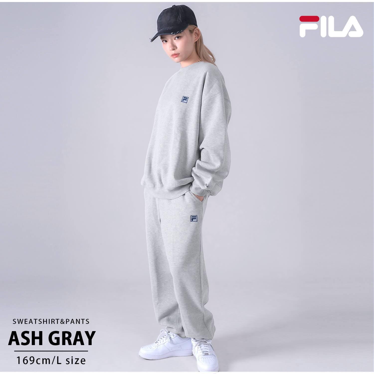 FILA フィラ メンズ スウェット 上下 セット 裏毛 裏起毛 スポーツブランド ワンポイントロゴ セットアップ 上下セット ルームウェア 部屋着 トレーナー パンツ 大きいサイズ ユニセックス レディース パジャマ 無地 L LL 3L 4L 黒 2026fw karlas別注