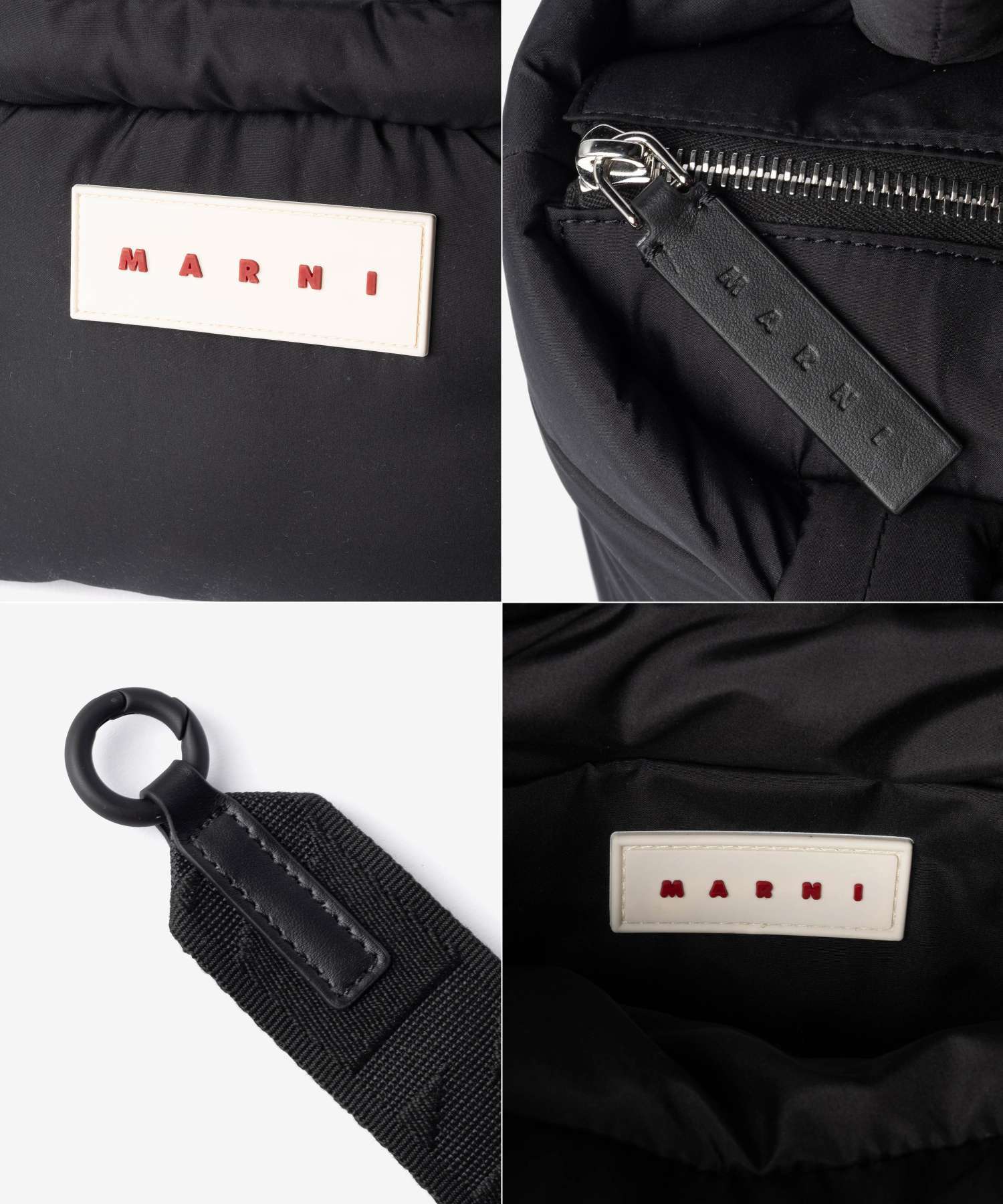 マルニ MARNI PUFF E/W TOTE BAG パフ トートバッグ BMMP0131U2 P8068 ショルダーバッグ メンズ レディース バッグ ブラック
