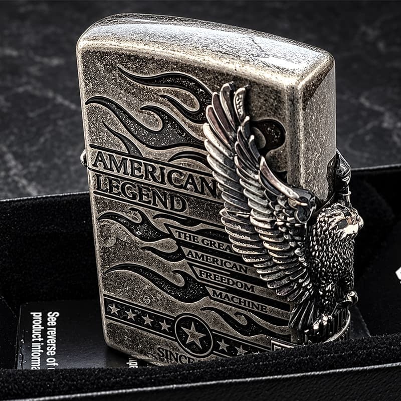 ZIPPO ハーレー ダビッドソン ジッポ ライター アンティークシルバー 銀古美 3面大型メタル 鷲 HARLEY-DAVIDSON 日本国内限定モデル かっこいい メンズ ギフト