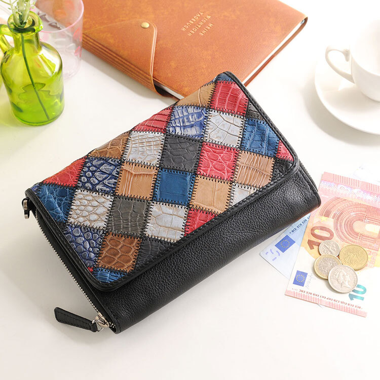お財布 ショルダーバッグ ポシェット クロコダイル スマホ 入る 横型 レディース お財布ショルダー お財布ポシェット ミニバッグ ショルダー 牛革 革 小さめ 小さいバッグ バッグ お財布バッグ 斜め掛け ギフト プレゼント 4FA (06001255r)