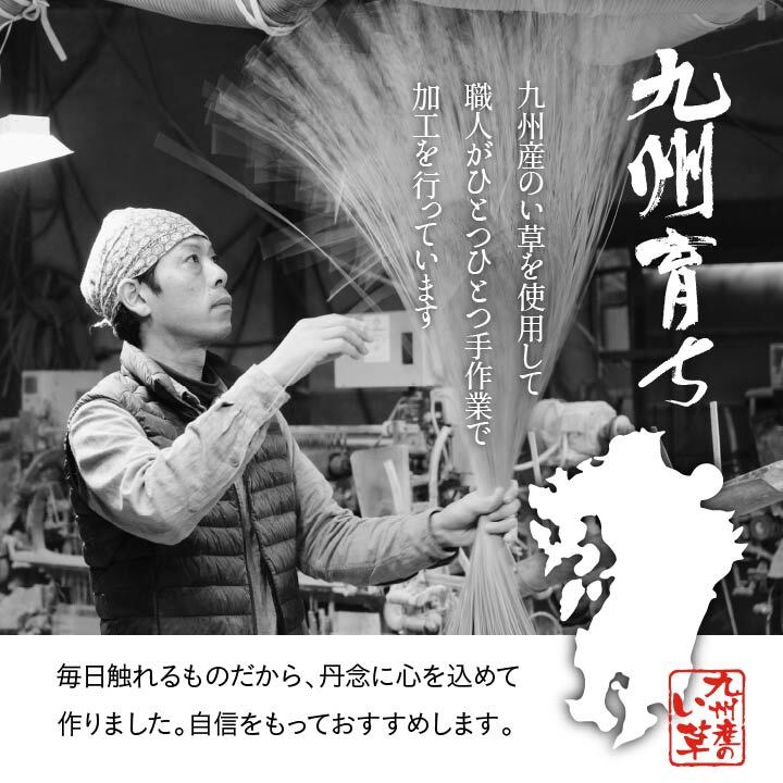 夏ラグ 夏用カーペット 純国産 い草 上敷き カーペット 格子柄 本間2畳 (約191×191cm）
