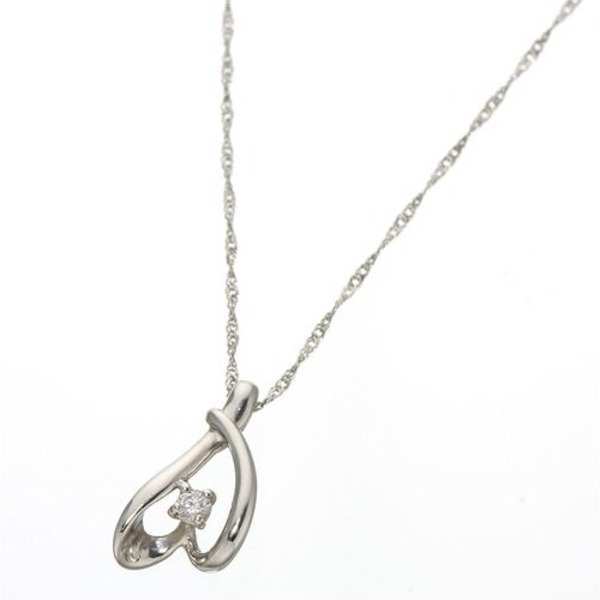 ネックレス レディース プラチナ Pt900 ダイヤモンド 0.03ct 一粒 ペンダント ジュエリー アクセサリー シンプル 上品 華奢 記念日 誕生日 プレゼント ギフト