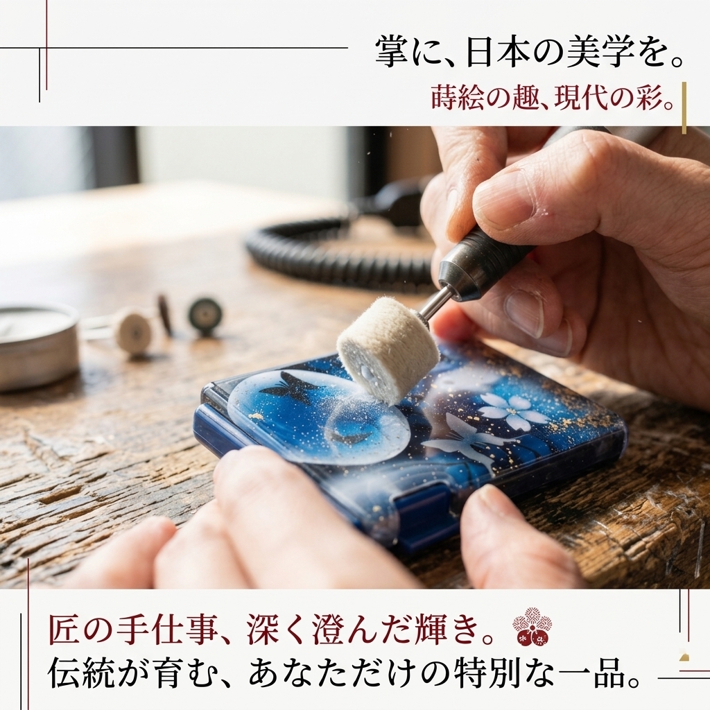 ミンティアケース『手』　名入れ 職人 手作り ハンドメイド 送料無料 伝統工芸 立体樹脂 金彩 桜 和モダン 和柄 和風 和雑貨 和小物 ギフト プレゼント フリスク