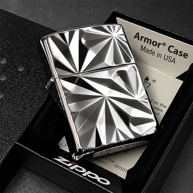 ZIPPO アーマー ASTRAL ECLAT ジッポ ライター かっこいい アストラル・エクラ ダイアノシルバー 両面加工 重厚 おしゃれ メンズ ギフト プレゼント