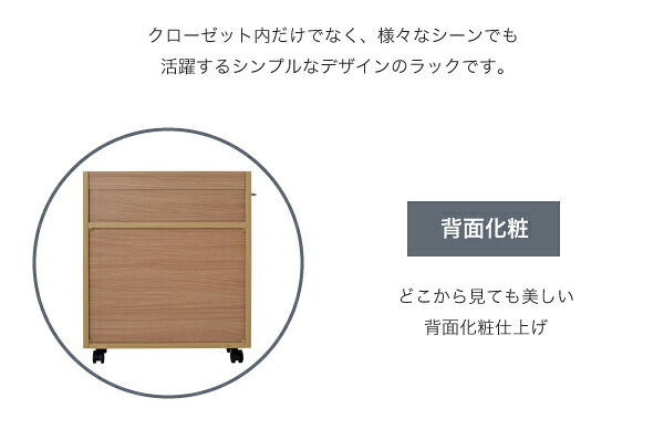 ラック クローゼット 収納 2個セット A4ファイル 幅26.5 奥行58 .5 キャスター付き ワイド ワゴン 大容量 日用品 生活用品 隙間 棚 本棚 コミック スライド 新生活
