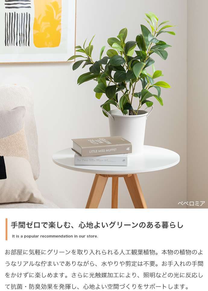 【高さ55cm】光触媒人工観葉植物 パキラ 幅35cm×奥行35cm×高さ55cm コンパクト 天然木 お部屋に気軽に飾れて空間を美しく彩るフェイクグリーン 本物の植物のようなリアルな質感とインテリアに馴染む風合いが魅力です