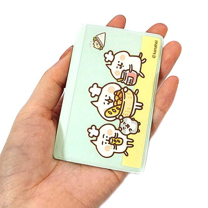 マイナンバーカードケース カナヘイの小動物 目隠しあり スキミング防止 抗菌 防カビ うさぎ＆ビスケ ねーねーねこ 選べる ホワイト イエロー グリーン ブルー パステルカラー マイナカード キャラクター 可愛い カード入れ 収納 おしゃれ レディース