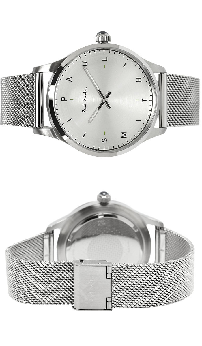 ポールスミス Paul Smith 腕時計 メンズ 41mm ステンレス クラシック ブランド 人気 ウォッチ ギフト プレゼント テンポ TEMPO グリーン グレー シルバー
