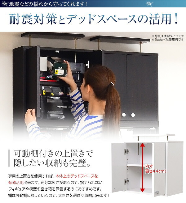 ラック コレクション -Luke-ルーク 深型ハイタイプ 専用上置き 新生活