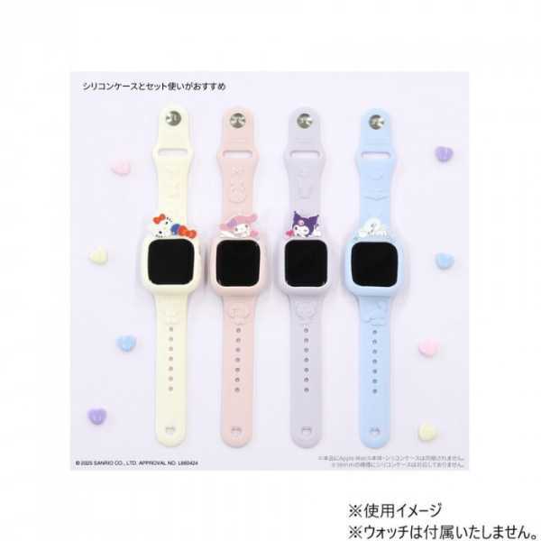 Apple Watch バンド シナモロール サンリオ キャラクターズ 交換ベルト シリコン 38mm 40mm 41mm 対応 おしゃれ かわいい 替えベルト アップルウォッチ ベルト スポーツ 柔らかい 耐久性 サンリオ正規ライセンス品