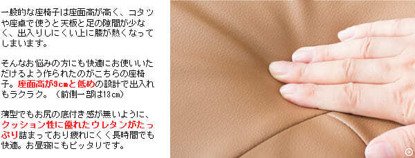 座椅子 スーパーソフトレザー 幅55×奥行き64~125×高さ19~74cm レバー式13段リクライニング 日本製 完成品 ブラック ブラウン ワインレッド イス チェア 布地 リクライニング いす フロアチェア 薄型 座り心地 リクライニングチェア