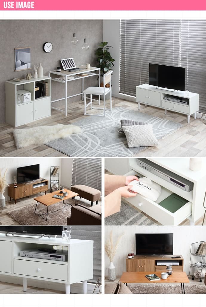 テレビ台 テレビボード 幅110cm リビングボード シンプル テレビラック TVボード TV台 TVラック おしゃれ AV収納 モダン コンパクト 収納 扉付き 可愛い 32インチ 42インチ 42V 木目 ディスプレイボード 北欧