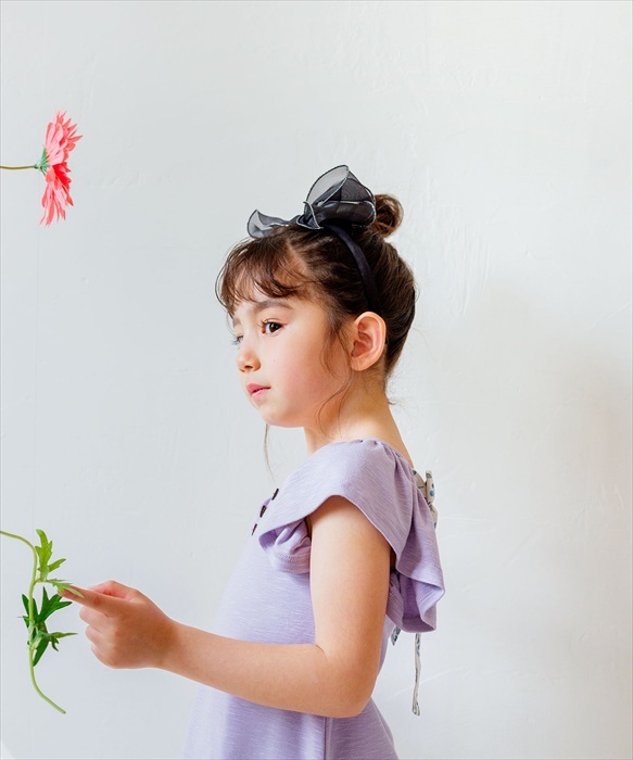 キッズ かわいい カチューシャ 通販 Rora オーガンジー 髪飾り ヘアアクセサリー こども 女子 子供 女の子 フォーマル カジュアル おしゃれ 可愛い プリンセス シアー 大人っぽい 透け感 キラキラ 上品 発表会 入学式 卒園式 結婚式